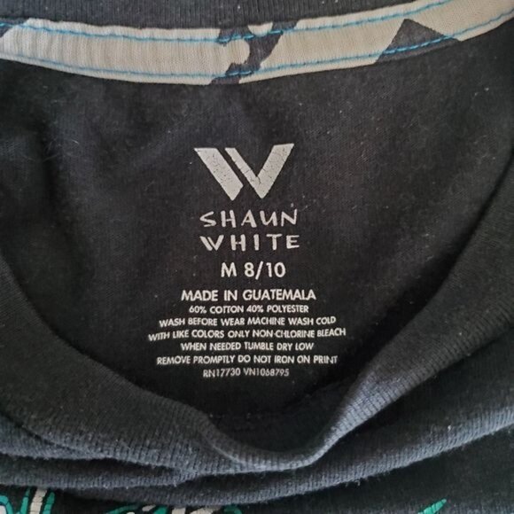 Shaun White black shirt boys Medium (8-10) short sleeve graphic - Picture 3 of 6